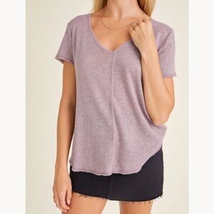 Project Social T-Shirt Women Size Medium Relaxed Fit Classic V-neck short sleeve